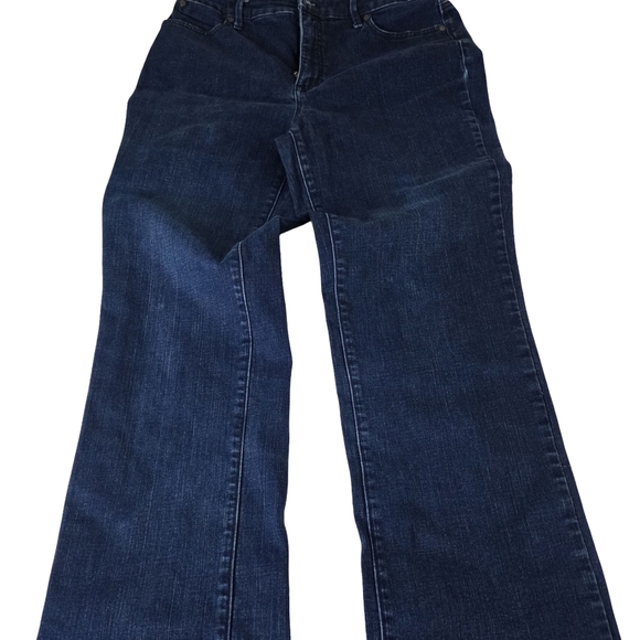 Talbots Flawless High-Waist Barely Bootcut Jeans Size 10 Dark Wash Stretch Denim - Picture 6 of 7